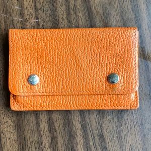 Hermes Orange card case/holder